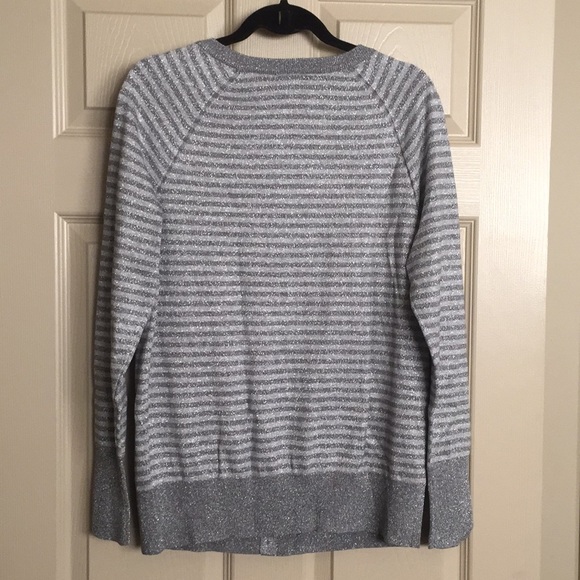 Lane Bryant Silver Metallic Sweater. Size 14 NWT - Picture 4 of 5